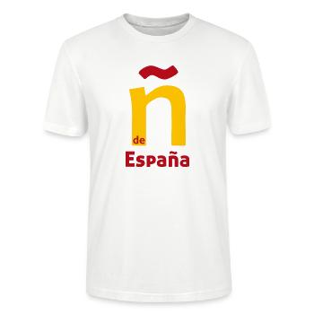 Ñ de España - Stanley/Stella Unisex Bio-T-Shirt CRAFTER - Weiß - Vorne - Alina (178cm) & Michal (187cm)