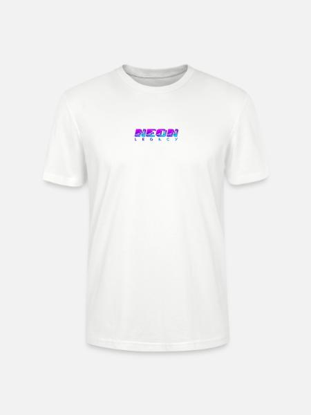 Neon Legacy Synthwave - Stanley/Stella CRAFTER Unisex Organic T-Shirt - white