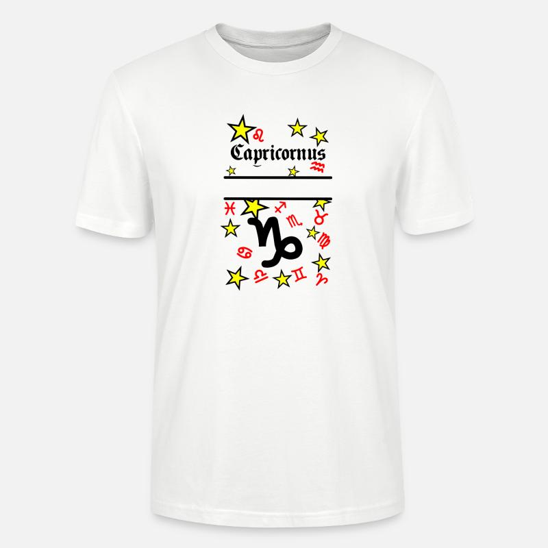 Steinbock Steinbock Sternzeichen - Stanley/Stella Unisex Bio-T-Shirt CRAFTER - Weiß