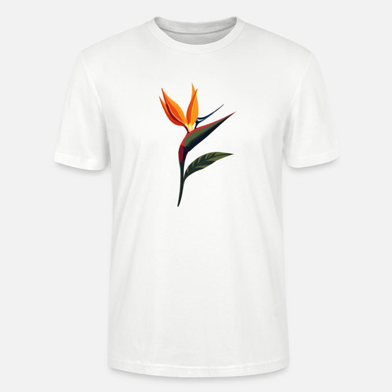 Paradiesvogelblume  - Stanley/Stella Unisex Bio-T-Shirt CRAFTER - Weiß