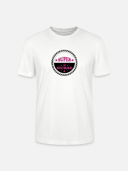 Super nurse - Stanley/Stella CRAFTER Unisex Organic T-Shirt - white