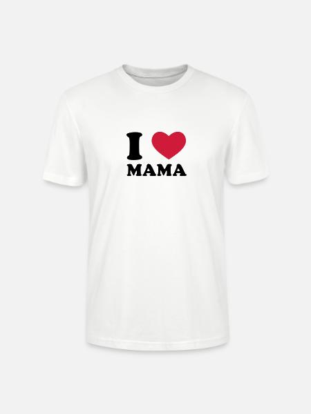I Love Mama - Stanley/Stella Unisex Bio-T-Shirt CRAFTER - Weiß