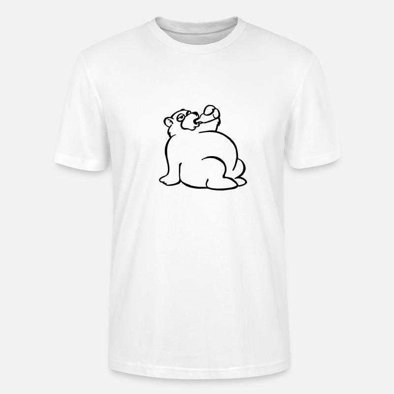 Saufbär - Stanley/Stella Unisex Bio-T-Shirt CRAFTER - Weiß