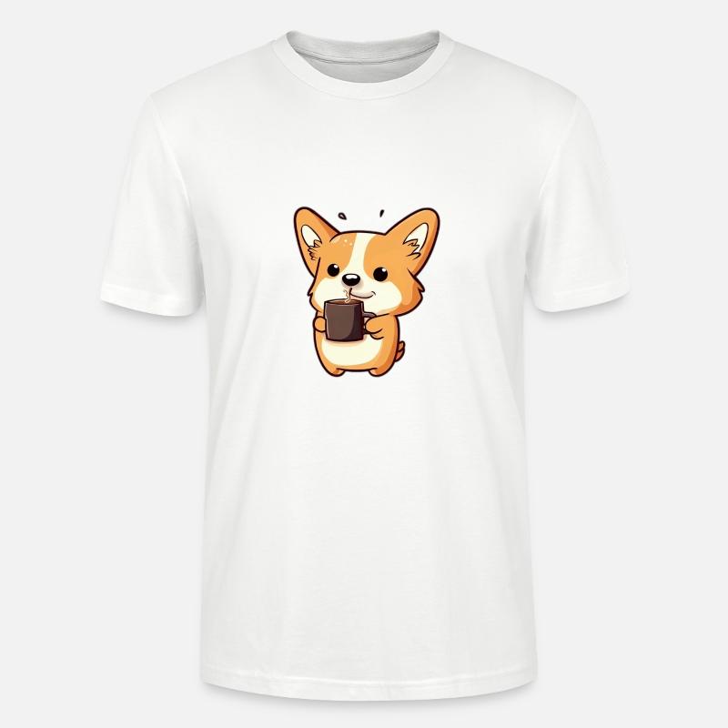 Cogri avec kafee - T-shirt bio CRAFTER Stanley Stella Unisexe - blanc