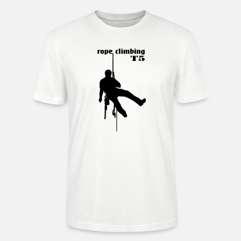 1000_ropeclimbing_mann - Stanley/Stella Unisex Bio-T-Shirt CRAFTER - Weiß