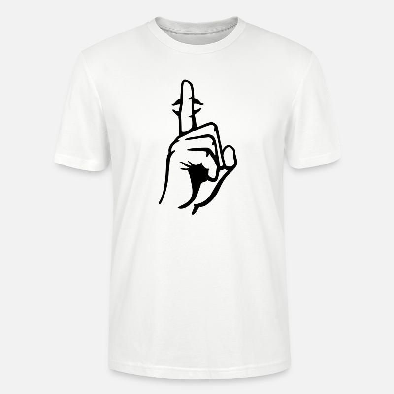 hand__ruhe_bitte_ - Stanley/Stella Unisex Bio-T-Shirt CRAFTER - Weiß