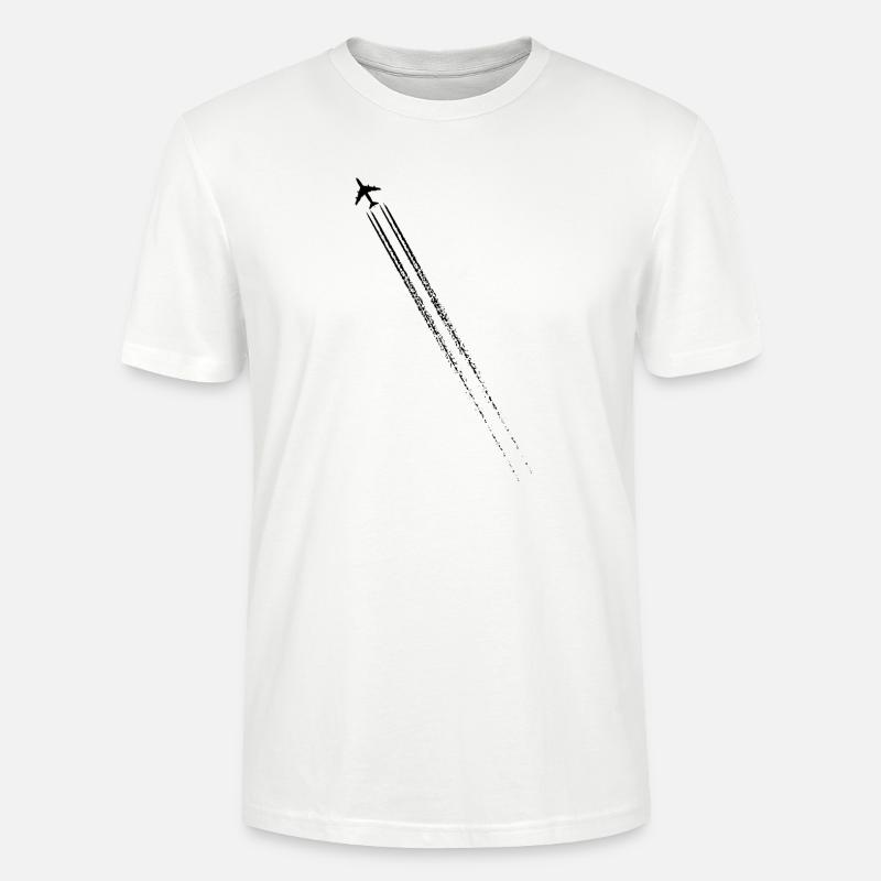 Flugzeug - Stanley/Stella Unisex Bio-T-Shirt CRAFTER - Weiß