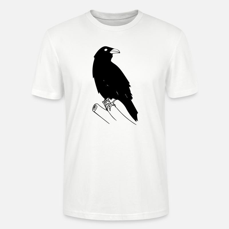 Krähe - Stanley/Stella Unisex Bio-T-Shirt CRAFTER - Weiß