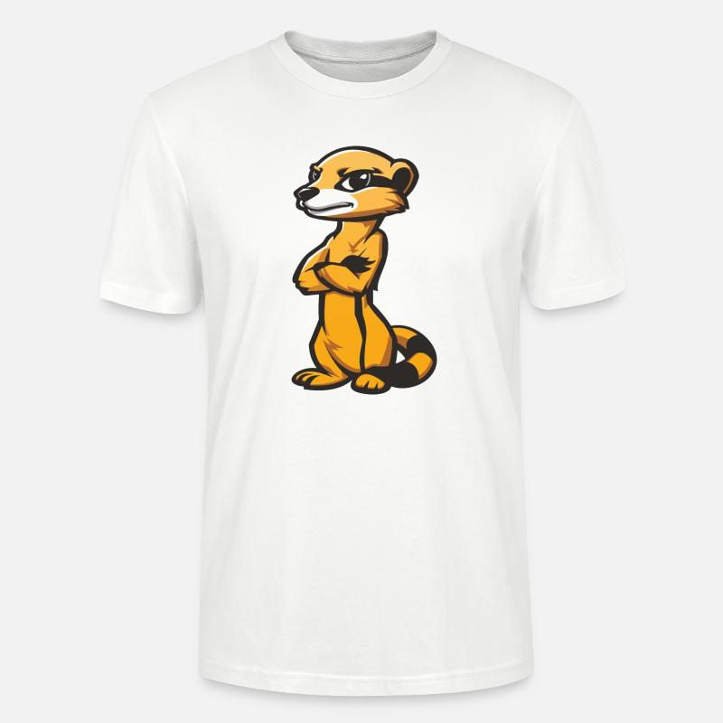 erdmännchen comic - Stanley/Stella Unisex Bio-T-Shirt CRAFTER - Weiß