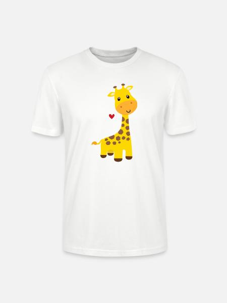 Giraffe - Stanley/Stella CRAFTER Unisex Organic T-Shirt - white
