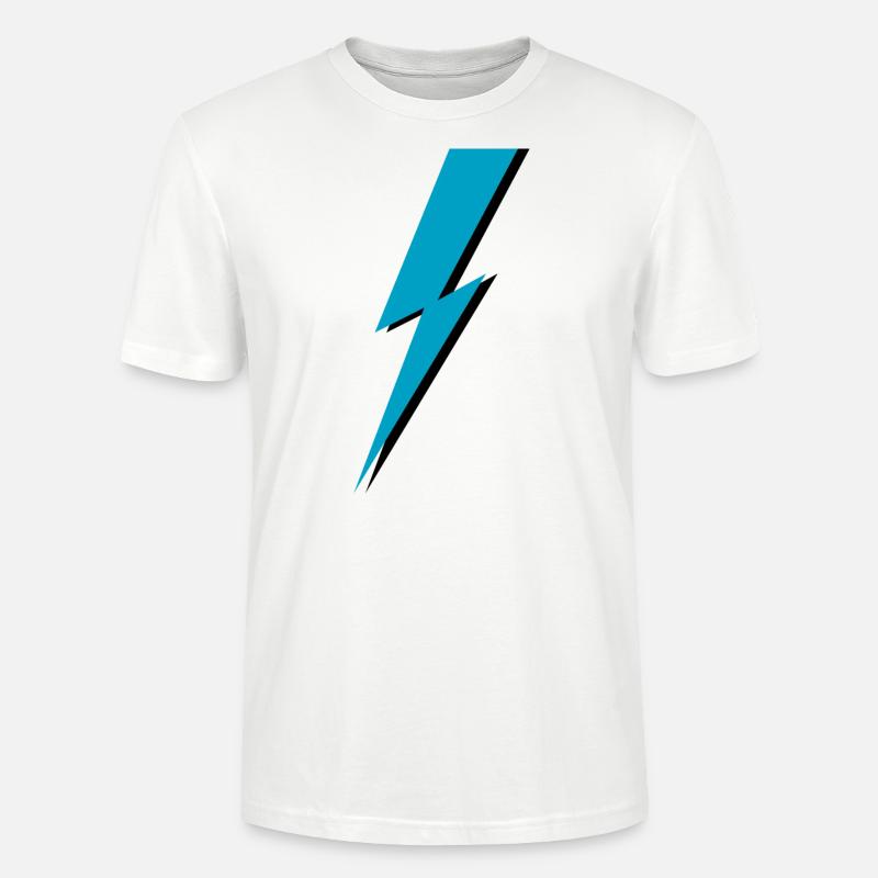 Foudre Flash idée cadeau d’anniversaire - T-shirt bio CRAFTER Stanley Stella Unisexe - blanc