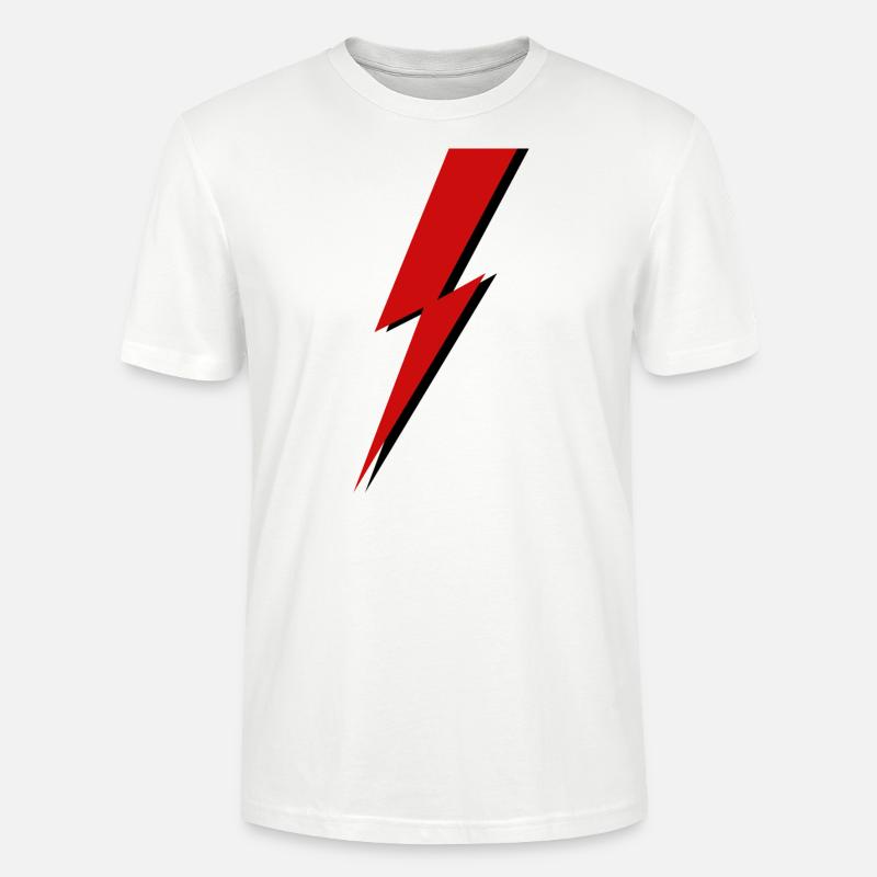 Foudre Flash idée cadeau d’anniversaire - T-shirt bio CRAFTER Stanley Stella Unisexe - blanc