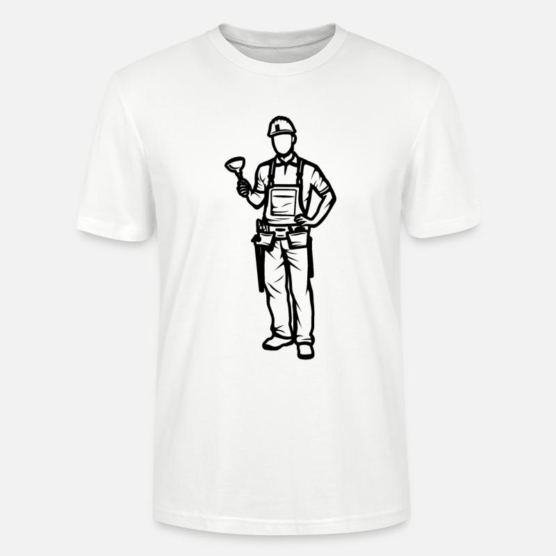 Klempner Junge - Stanley/Stella Unisex Bio-T-Shirt CRAFTER - Weiß