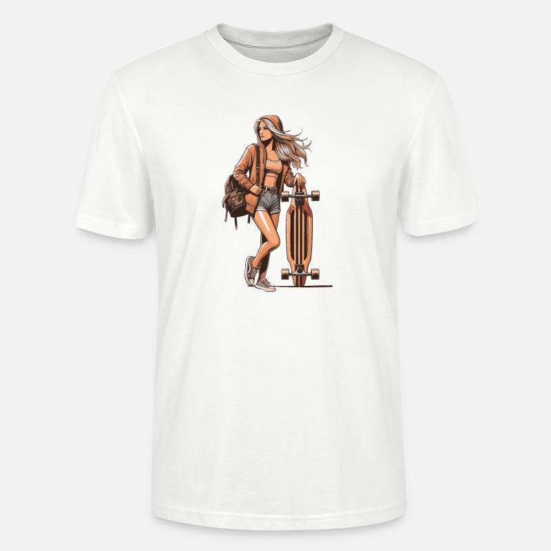 Longboard - Stanley/Stella Unisex Bio-T-Shirt CRAFTER - Weiß