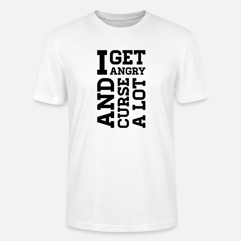 Wütend – Statement über Wut, Protest & Emotionen - Stanley/Stella Unisex Bio-T-Shirt CRAFTER - Weiß