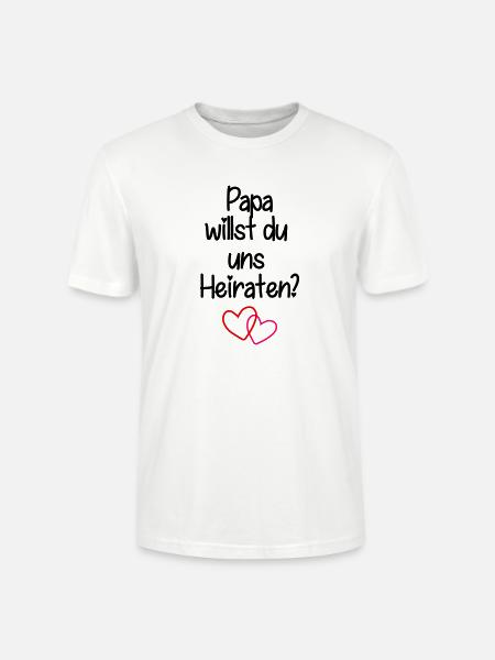 Papa_Heiraten - Stanley/Stella Unisex Bio-T-Shirt CRAFTER - Weiß
