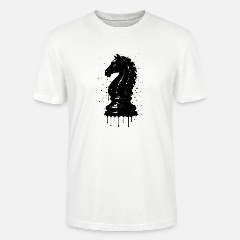 Ritterschach-Stil Schwarzes Graffiti Künstlerisch - Stanley/Stella Unisex Bio-T-Shirt CRAFTER - Weiß