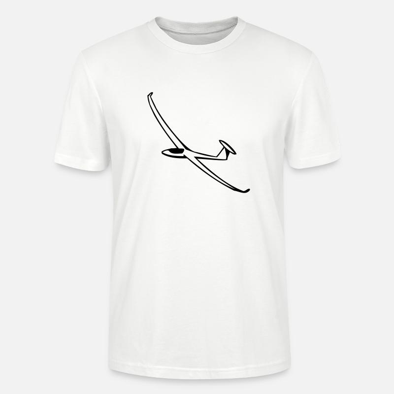 Segelflugzeug - Stanley/Stella Unisex Bio-T-Shirt CRAFTER - Weiß