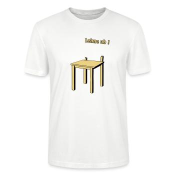 Lehne ab - Stanley/Stella Unisex Bio-T-Shirt CRAFTER - Weiß - Vorne - Alina (178cm) & Michal (187cm)