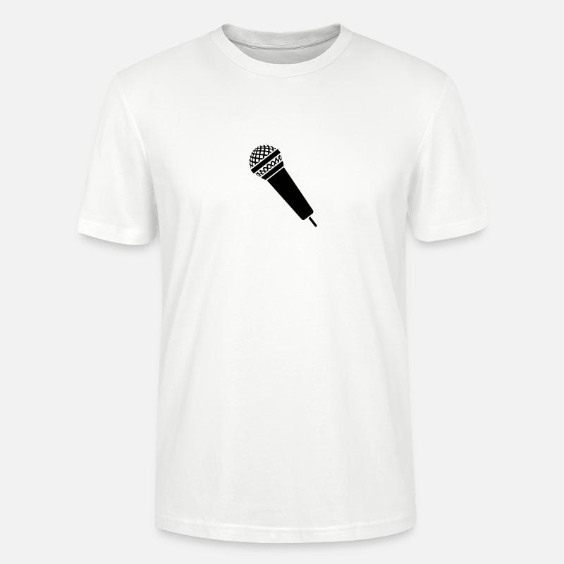 Mikrofon - Stanley/Stella Unisex Bio-T-Shirt CRAFTER - Weiß