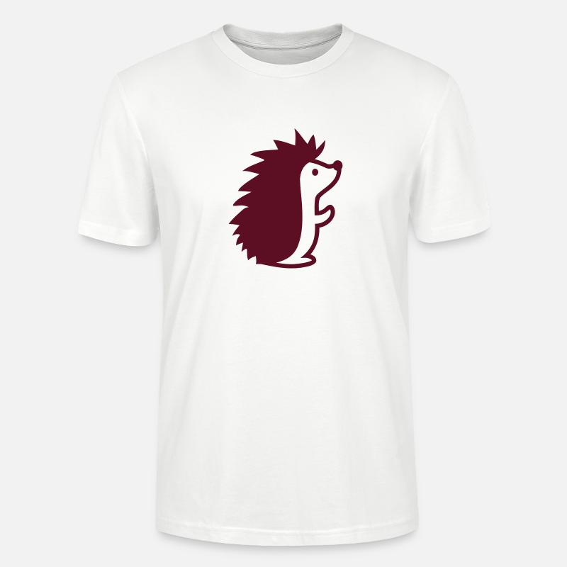 Hérisson - T-shirt bio CRAFTER Stanley Stella Unisexe - blanc