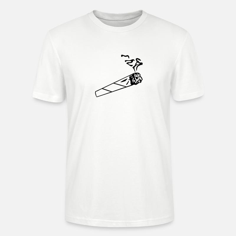 Joint - Zigarette - T-shirt bio CRAFTER Stanley Stella Unisexe - blanc