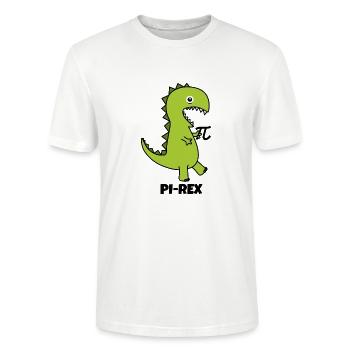 Pi-Rex - Stanley/Stella Unisex Bio-T-Shirt CRAFTER - Weiß - Vorne - Alina (178cm) & Michal (187cm)