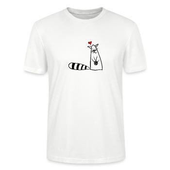 chaton - T-shirt bio CRAFTER Stanley Stella Unisexe - blanc - Devant - Alina (178cm) & Michal (187cm)