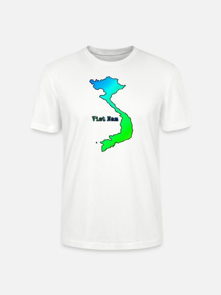 Country in Asia - Vietnam - Stanley/Stella CRAFTER Unisex Organic T-Shirt - white