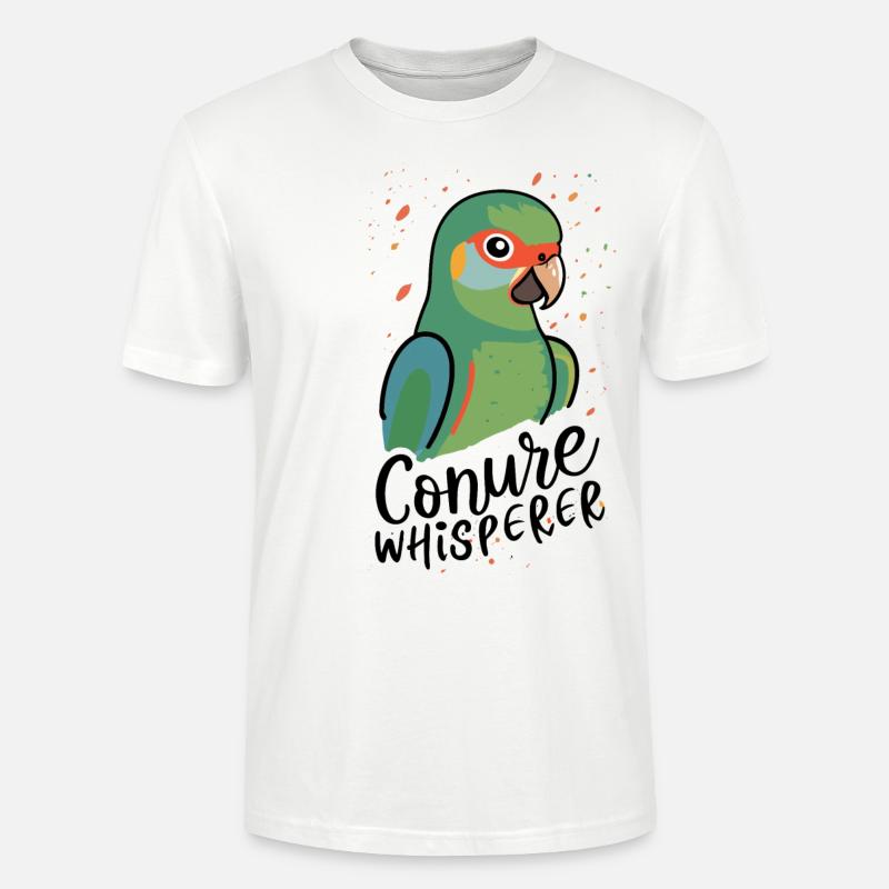 Perruche perruche - T-shirt bio CRAFTER Stanley Stella Unisexe - blanc