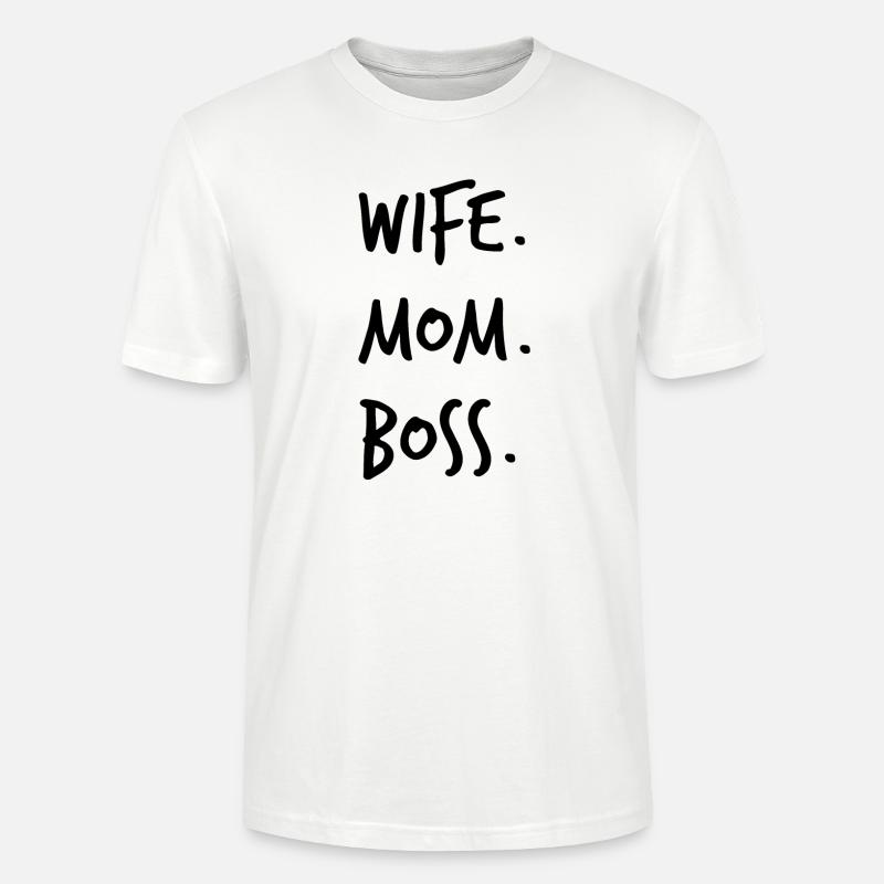 Frau Mutter Chef - Stanley/Stella Unisex Bio-T-Shirt CRAFTER - Weiß