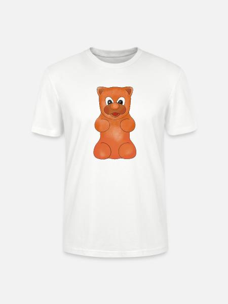 Gummibärchen Orange Baby Geschenk - Stanley/Stella Unisex Bio-T-Shirt CRAFTER - Weiß