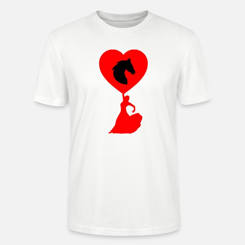 Pferd - Stanley/Stella Unisex Bio-T-Shirt CRAFTER - Weiß