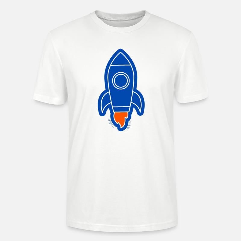 fusée spatiale - T-shirt bio CRAFTER Stanley Stella Unisexe - blanc