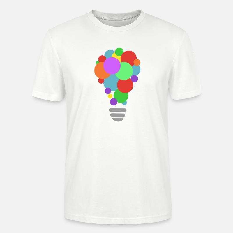 CREATIVITY lightbulb - Stanley/Stella Unisex Bio-T-Shirt CRAFTER - Weiß