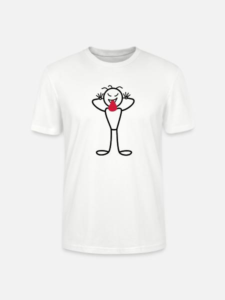 Männchen - Stanley/Stella Unisex Bio-T-Shirt CRAFTER - Weiß