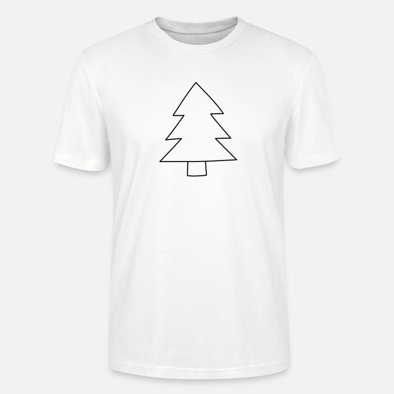 Weihnachtsbaum 2 - Stanley/Stella Unisex Bio-T-Shirt CRAFTER - Weiß