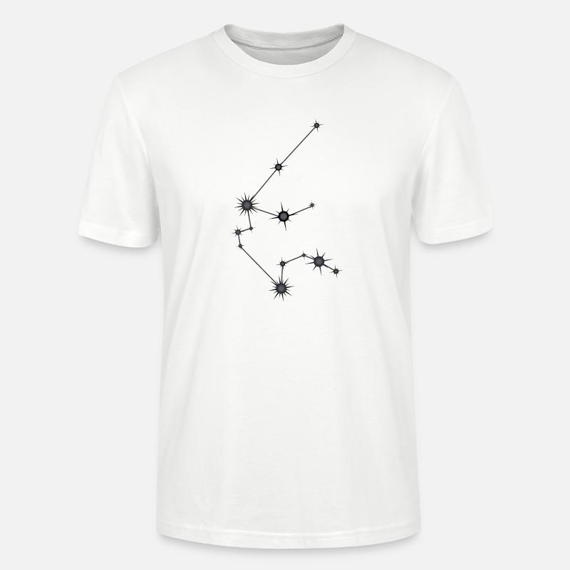 Wassermann Sternbild Sternzeichen Schwarz Grau - Stanley/Stella Unisex Bio-T-Shirt CRAFTER - Weiß