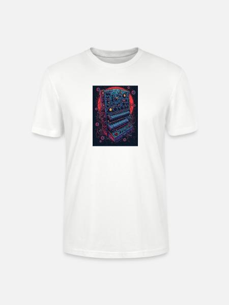 Futuristic electronic music device - Stanley/Stella CRAFTER Unisex Organic T-Shirt - white