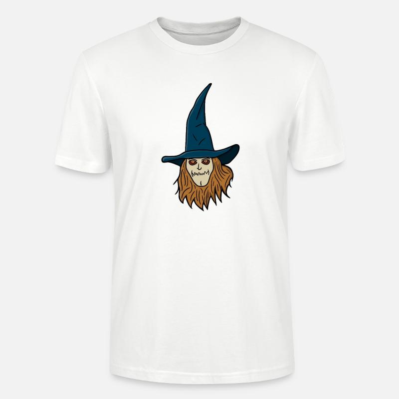 Vogelscheuche Hexe - Stanley/Stella Unisex Bio-T-Shirt CRAFTER - Weiß