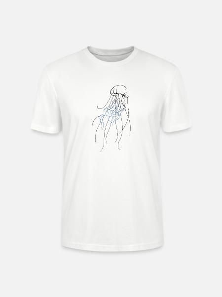 Design Jellyfish - Stanley/Stella Unisex Bio-T-Shirt CRAFTER - Weiß