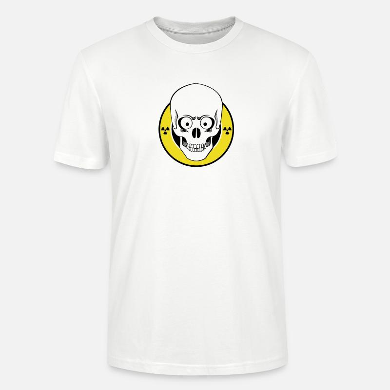 Radioactive Skull - Stanley/Stella Unisex Bio-T-Shirt CRAFTER - Weiß