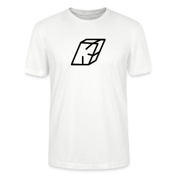 Lettre d’esquisse K - T-shirt bio CRAFTER Stanley Stella Unisexe - blanc - Devant - Alina (178cm) & Michal (187cm)