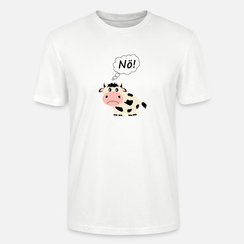 Kuh lustig Spruch - Stanley/Stella Unisex Bio-T-Shirt CRAFTER - Weiß