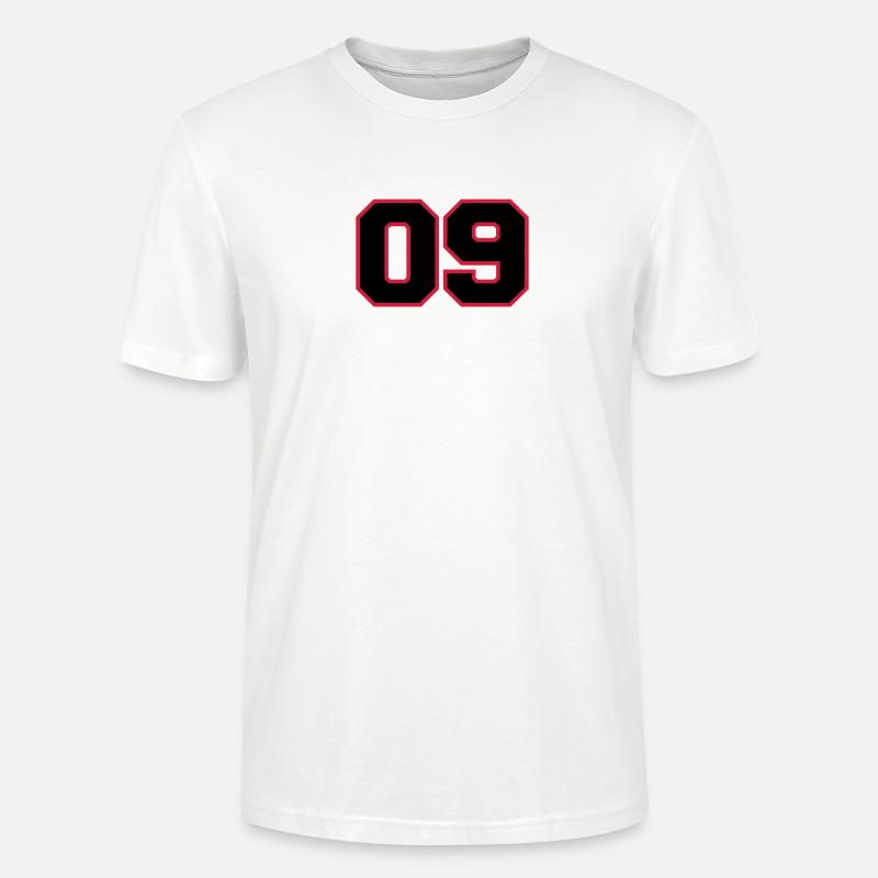 Numéro 09 - T-shirt bio CRAFTER Stanley Stella Unisexe - blanc