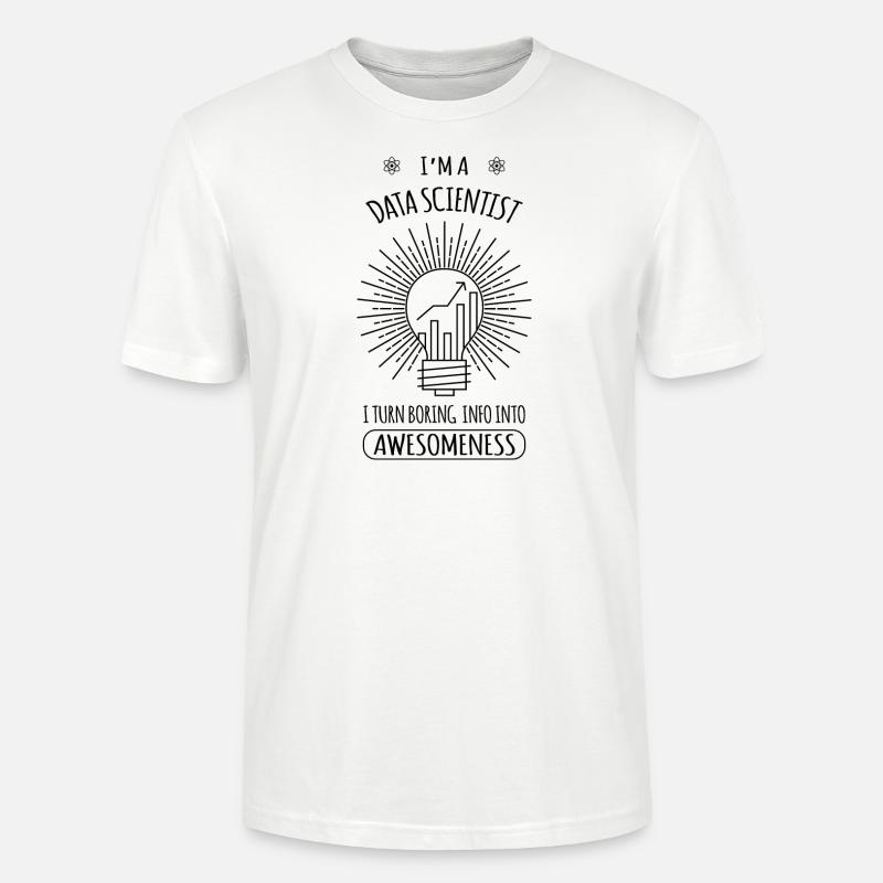Data scientist Geschenk Informatik - Stanley/Stella Unisex Bio-T-Shirt CRAFTER - Weiß