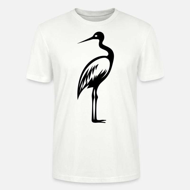 Simple petite cigogne - T-shirt bio CRAFTER Stanley Stella Unisexe - blanc