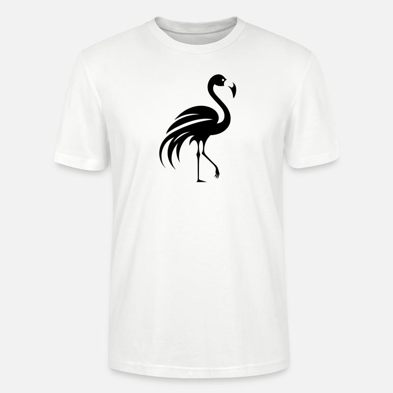 Flamant rose - T-shirt bio CRAFTER Stanley Stella Unisexe - blanc