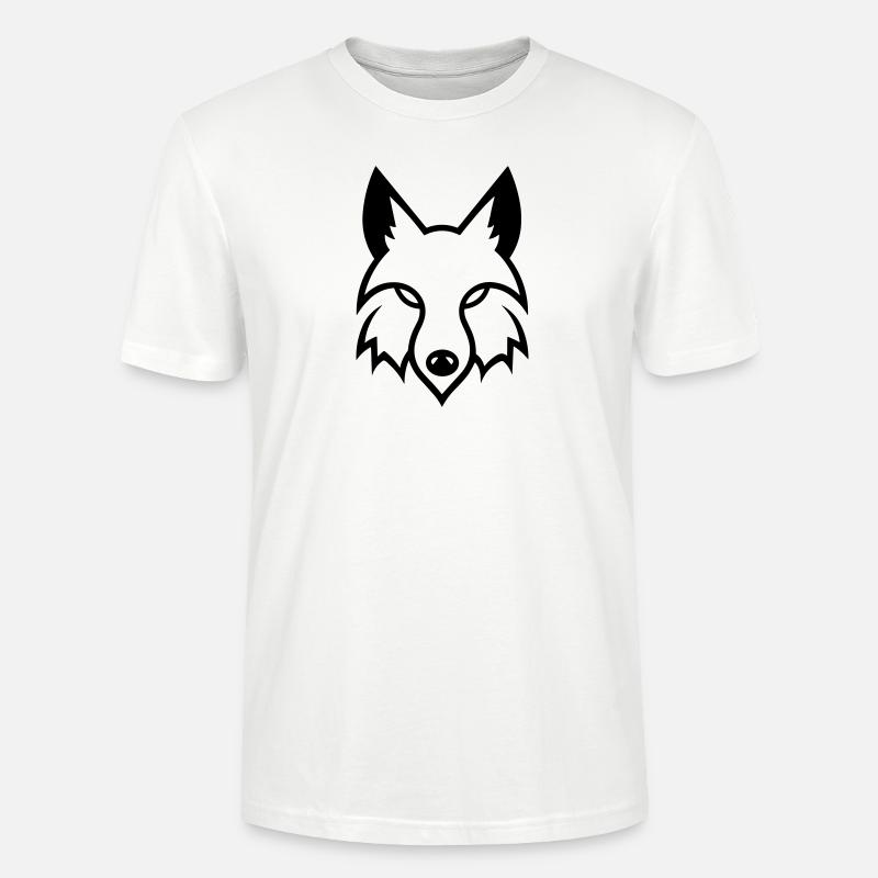 Loup - T-shirt bio CRAFTER Stanley Stella Unisexe - blanc