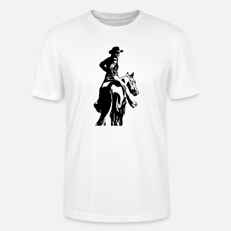 mit Pferd - Stanley/Stella Unisex Bio-T-Shirt CRAFTER - Weiß